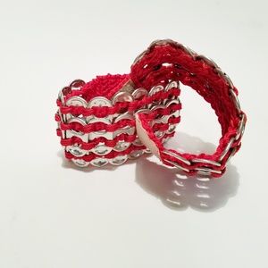 2 Repurposed ♻️ Recycled Soda Pop Tab Bracelets